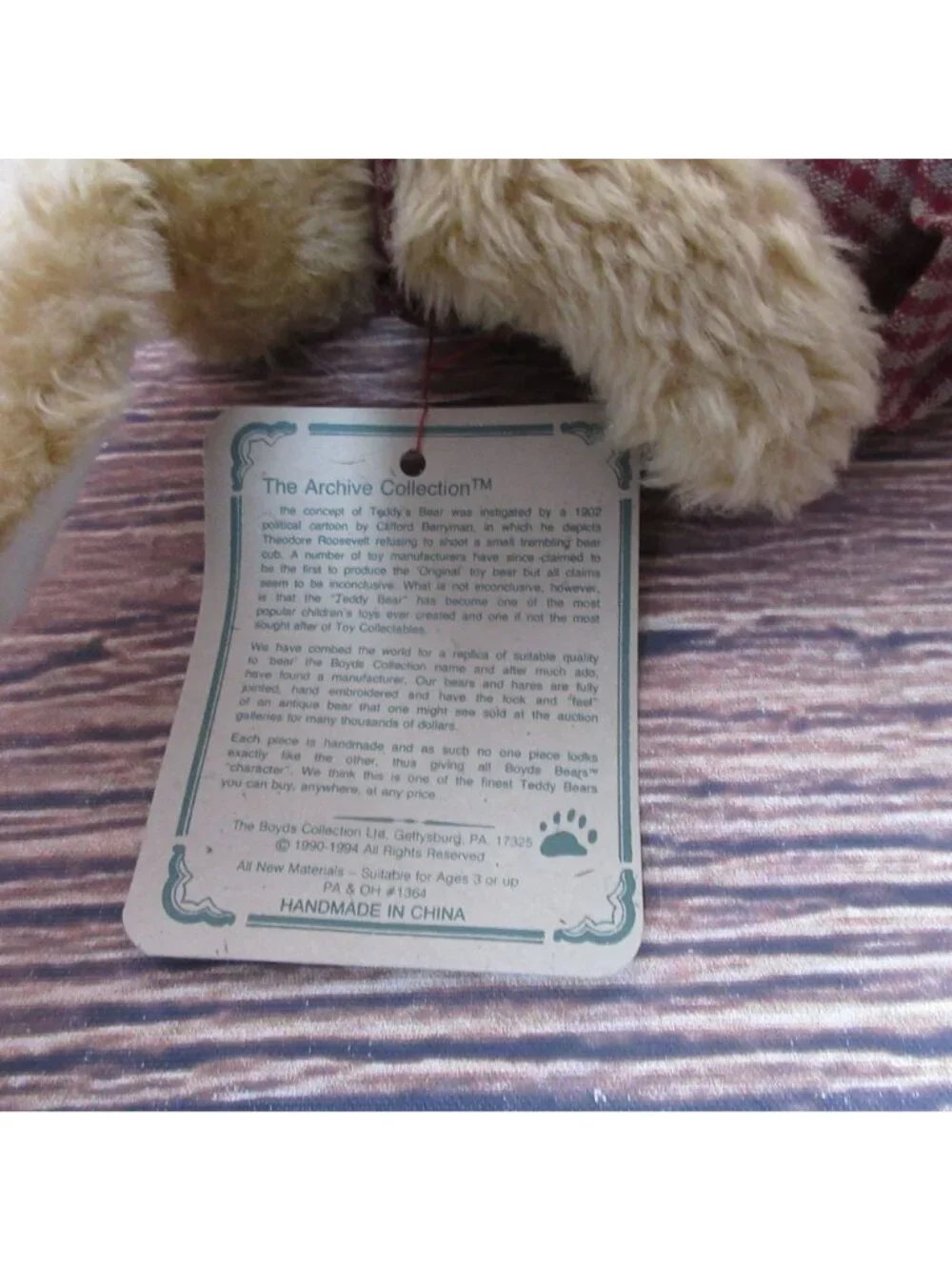 Boyd's Bears Archive Collection Bunny Rabbit Jointed 6